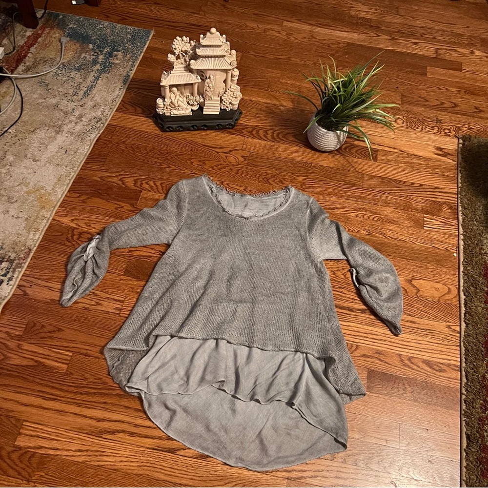 Dolce Ragazza Layered Lightweight Sweater Wool, Mohair, Acrylic blend & Rayon l